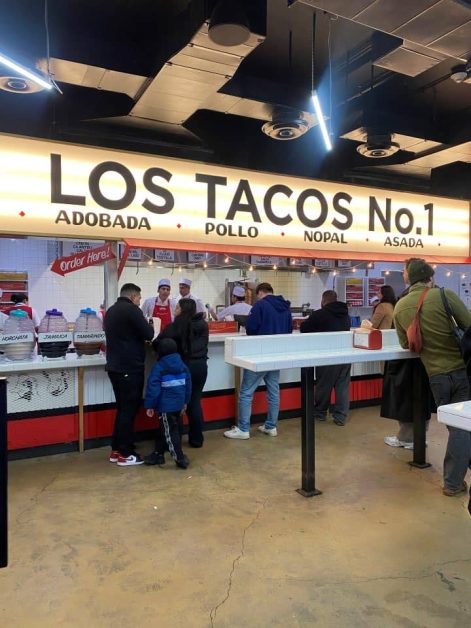 The popular Los Tacos No. 1 in New York City known for its authentic street-style tacos.